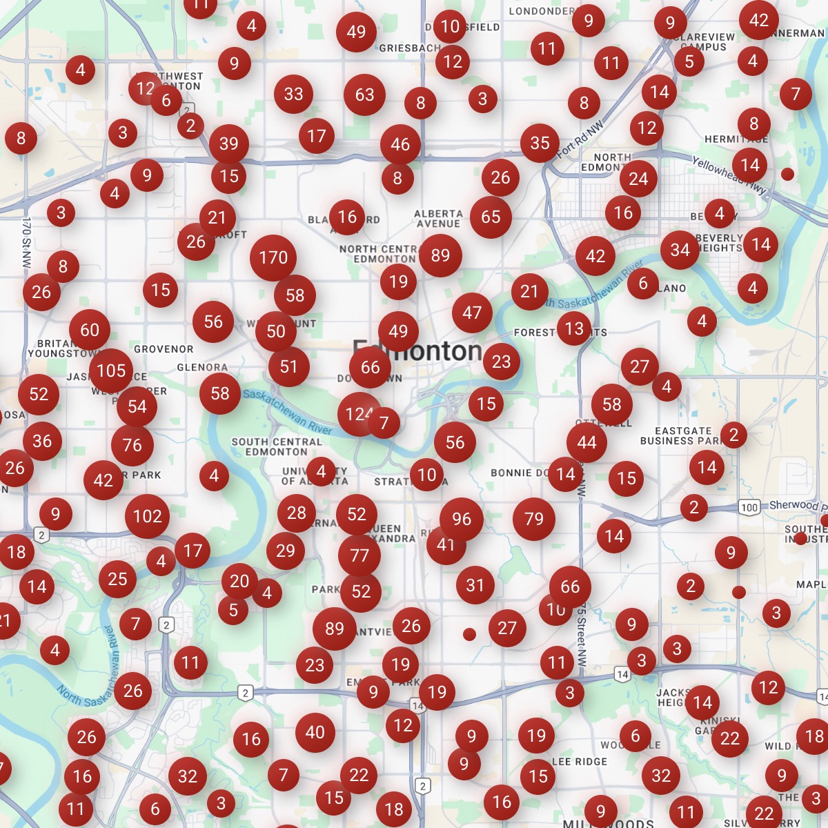 Edmonton Building Permits Data and Maps